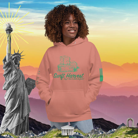 swiftharvest.net Dusty Rose / S Hay!! Get it while it's green!  Unisex Hoodie