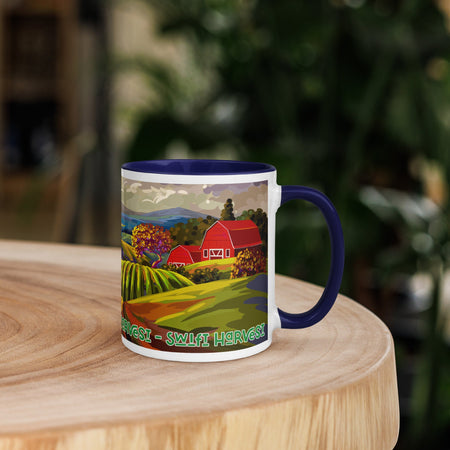 swiftharvest.net Farm Art Mug with Color Inside