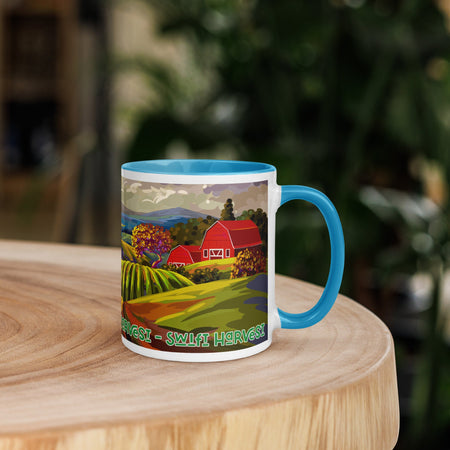 swiftharvest.net Farm Art Mug with Color Inside