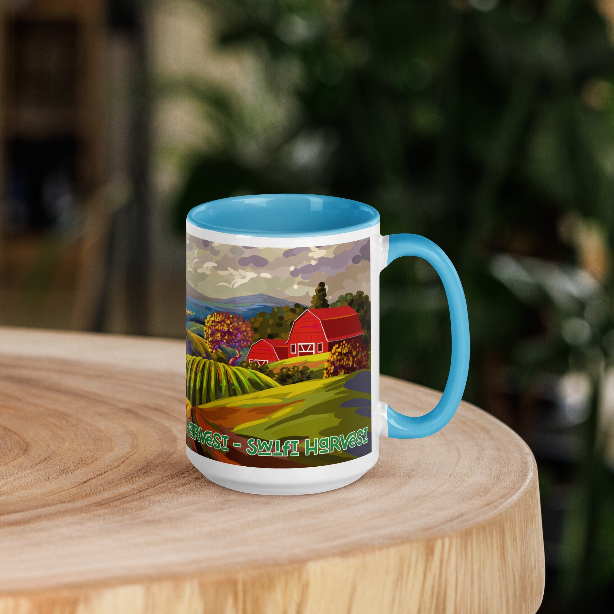 swiftharvest.net Farm Art Mug with Color Inside