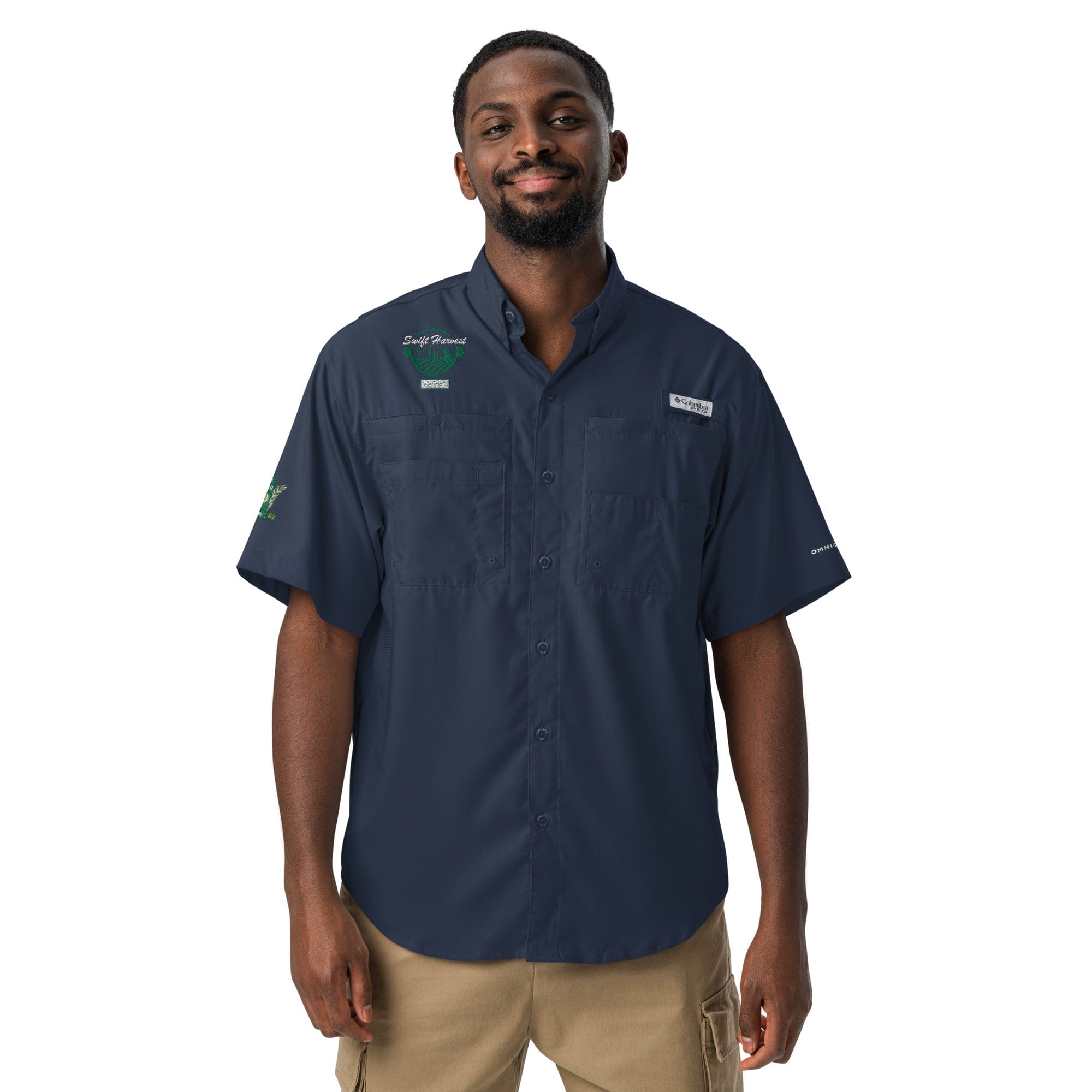 swiftharvest.net FOCO1 Men’s Columbia short sleeve button shirt