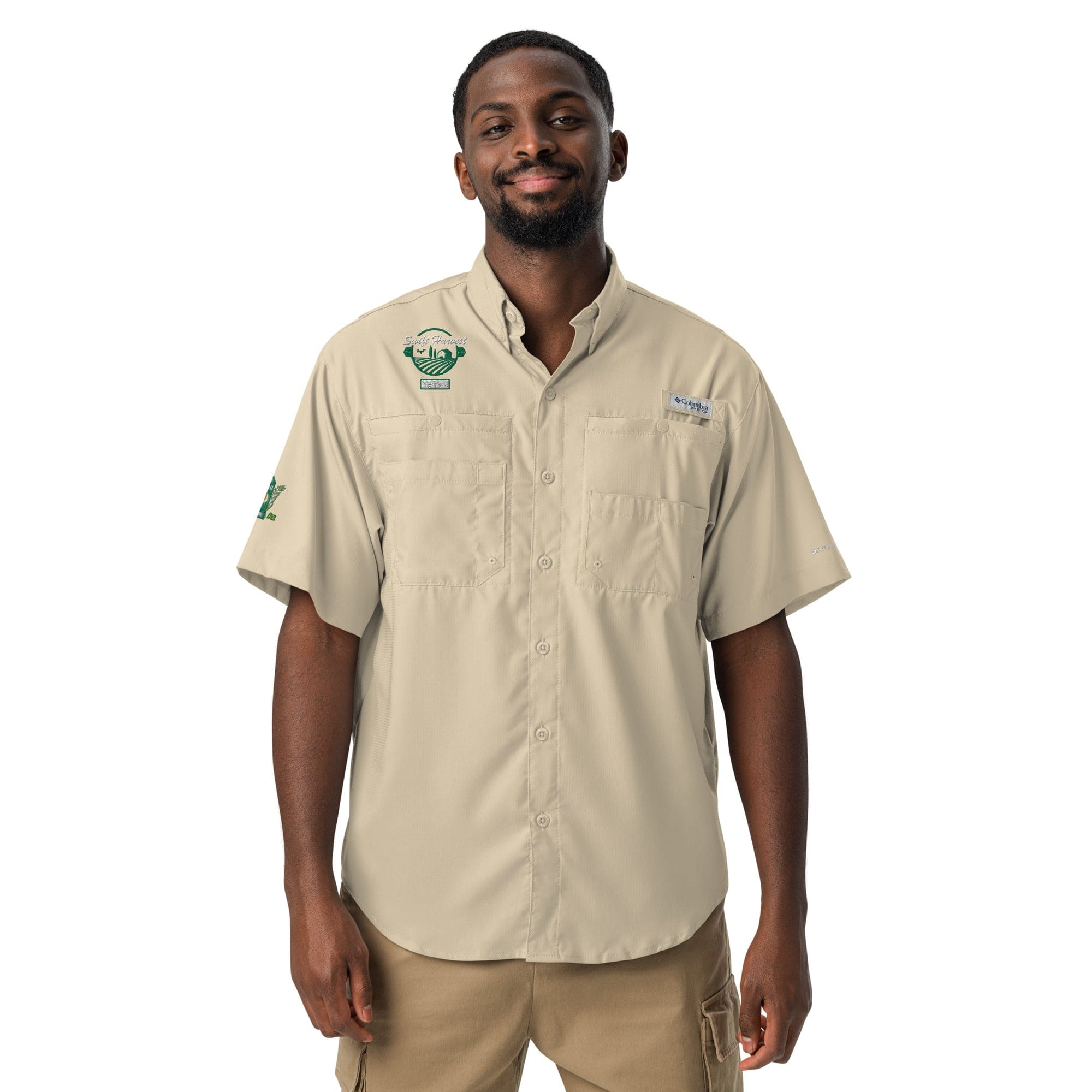 swiftharvest.net FOCO1 Men’s Columbia short sleeve button shirt