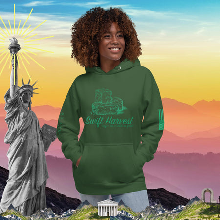 swiftharvest.net Forest Green / S Hay!! Get it while it's green!  Unisex Hoodie