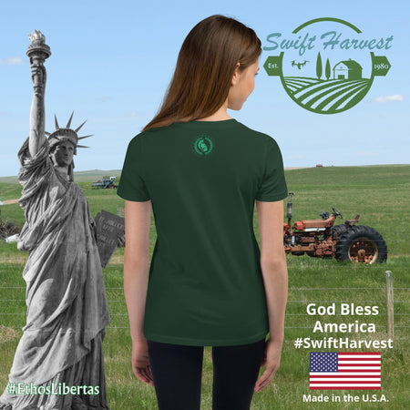 swiftharvest.net Forest / S Harvest Goddess Girls Youth Short Sleeve T-Shirt