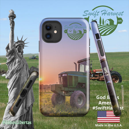 swiftharvest.net Glossy / iPhone 11 Green Tractor Swift Harvest Tough Case for iPhone®