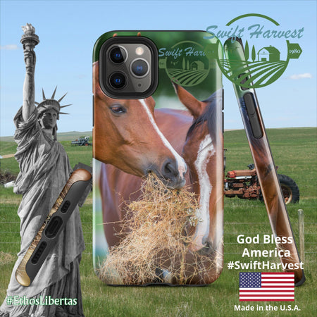 swiftharvest.net Glossy / iPhone 11 Pro Just Horsing Around Swift Harvest Tough Case for iPhone®