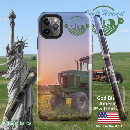 swiftharvest.net Glossy / iPhone 11 Pro Max Green Tractor Swift Harvest Tough Case for iPhone®