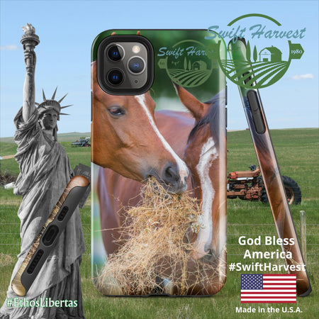 swiftharvest.net Glossy / iPhone 11 Pro Max Just Horsing Around Swift Harvest Tough Case for iPhone®