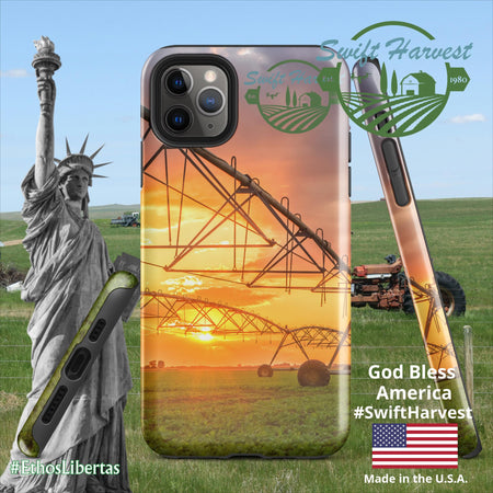 swiftharvest.net Glossy / iPhone 11 Pro Max Swift Harvest Sprinkler Sunset Tough Case for iPhone®