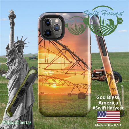 swiftharvest.net Glossy / iPhone 11 Pro Swift Harvest Sprinkler Sunset Tough Case for iPhone®