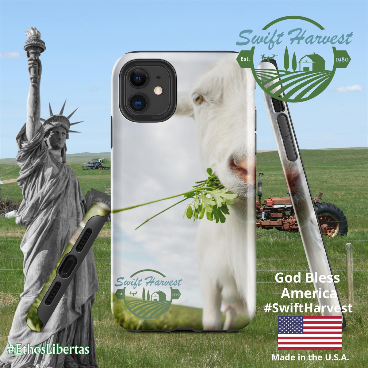 swiftharvest.net Glossy / iPhone 11 Swift Harvest Goat Tough Case for iPhone®