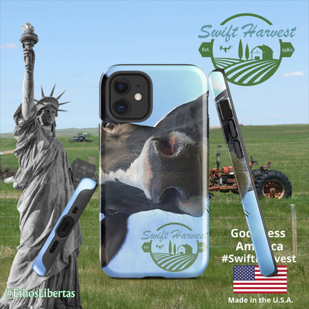 swiftharvest.net Glossy / iPhone 12 mini Swift Harvest Holy Cow Tough Case for iPhone®