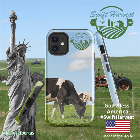 swiftharvest.net Glossy / iPhone 12 mini Swift Harvest Holy Cows Tough Case for iPhone®