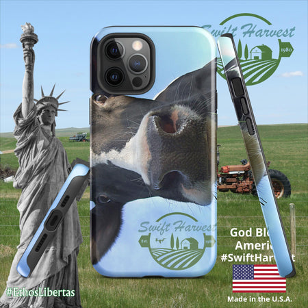 swiftharvest.net Glossy / iPhone 12 Pro Max Swift Harvest Holy Cow Tough Case for iPhone®