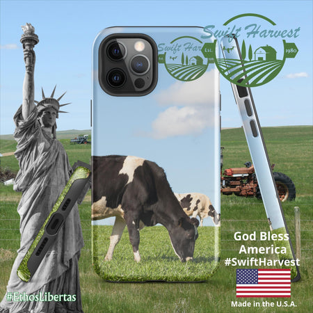 swiftharvest.net Glossy / iPhone 12 Pro Max Swift Harvest Holy Cows Tough Case for iPhone®