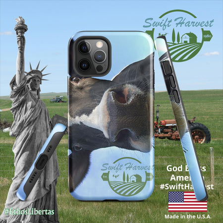 swiftharvest.net Glossy / iPhone 12 Pro Swift Harvest Holy Cow Tough Case for iPhone®