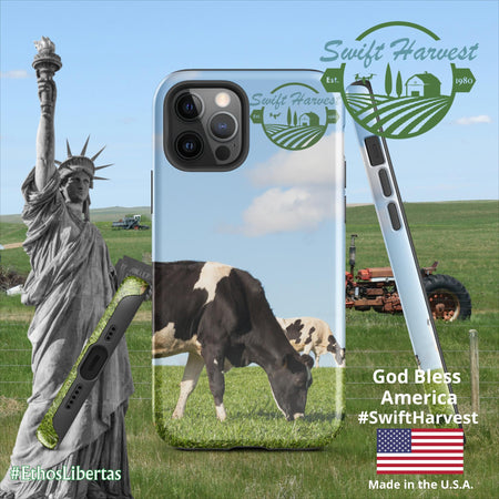 swiftharvest.net Glossy / iPhone 12 Pro Swift Harvest Holy Cows Tough Case for iPhone®