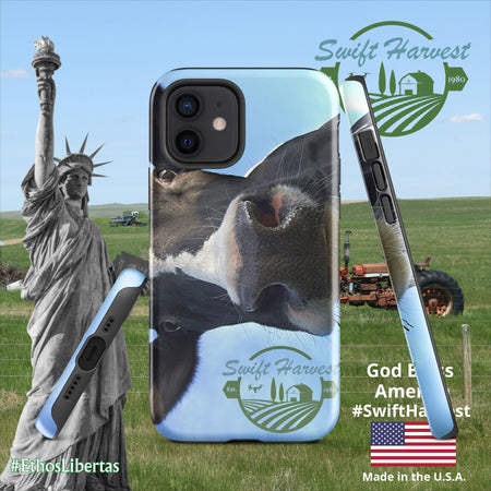 swiftharvest.net Glossy / iPhone 12 Swift Harvest Holy Cow Tough Case for iPhone®