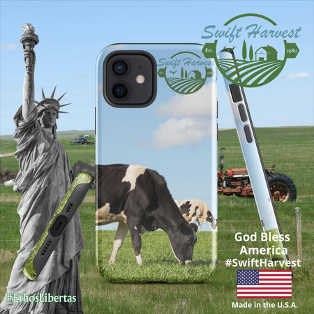 swiftharvest.net Glossy / iPhone 12 Swift Harvest Holy Cows Tough Case for iPhone®