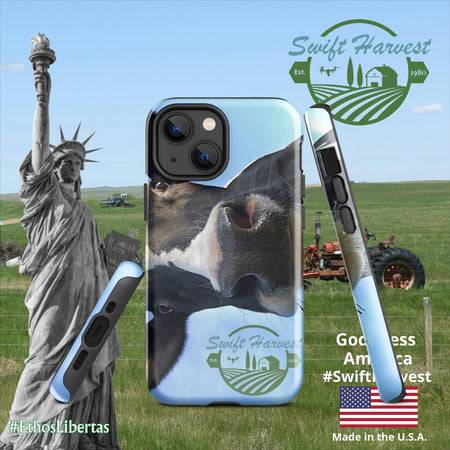 swiftharvest.net Glossy / iPhone 13 mini Swift Harvest Holy Cow Tough Case for iPhone®