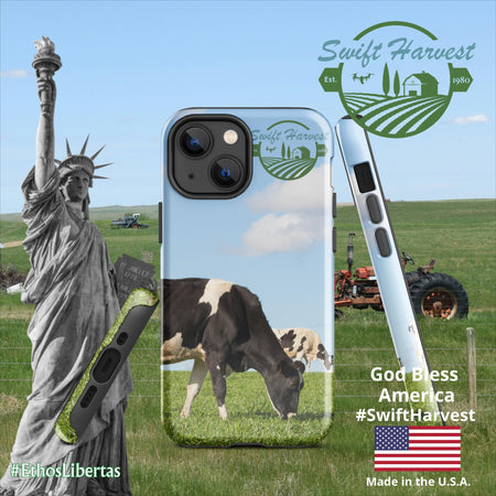 swiftharvest.net Glossy / iPhone 13 mini Swift Harvest Holy Cows Tough Case for iPhone®