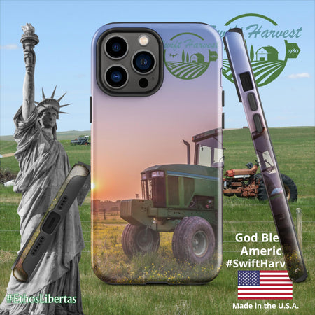 swiftharvest.net Glossy / iPhone 13 Pro Max Green Tractor Swift Harvest Tough Case for iPhone®