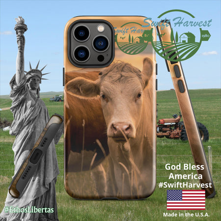 swiftharvest.net Glossy / iPhone 13 Pro Max Swift Harvest Apollos Golden Cows Tough Case for iPhone®