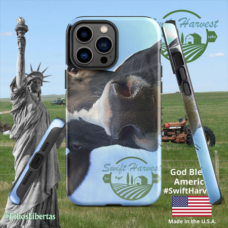 swiftharvest.net Glossy / iPhone 13 Pro Max Swift Harvest Holy Cow Tough Case for iPhone®