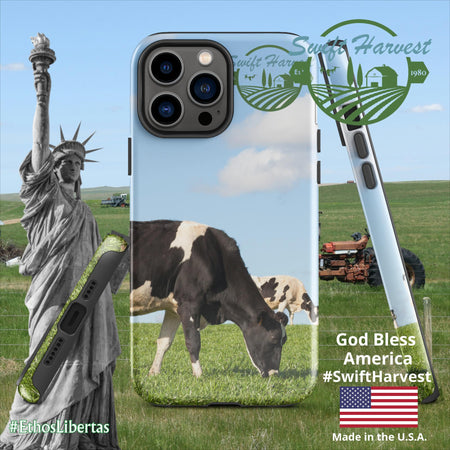 swiftharvest.net Glossy / iPhone 13 Pro Max Swift Harvest Holy Cows Tough Case for iPhone®