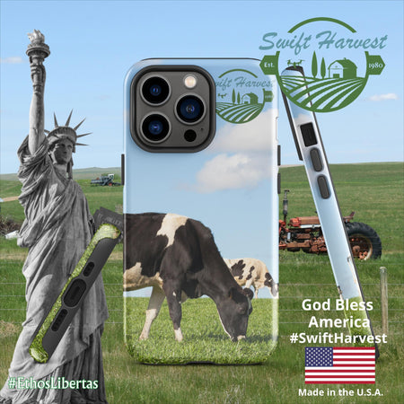 swiftharvest.net Glossy / iPhone 13 Pro Swift Harvest Holy Cows Tough Case for iPhone®