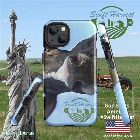 swiftharvest.net Glossy / iPhone 13 Swift Harvest Holy Cow Tough Case for iPhone®