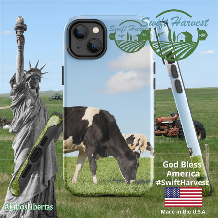 swiftharvest.net Glossy / iPhone 14 Plus Swift Harvest Holy Cows Tough Case for iPhone®