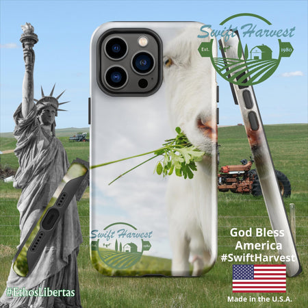 swiftharvest.net Glossy / iPhone 14 Pro Max Swift Harvest Goat Tough Case for iPhone®