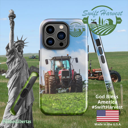 swiftharvest.net Glossy / iPhone 14 Pro Swift Harvest Tractor Tough Case for iPhone®