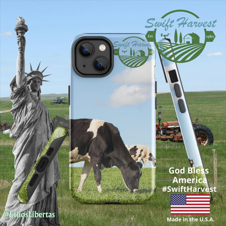 swiftharvest.net Glossy / iPhone 14 Swift Harvest Holy Cows Tough Case for iPhone®