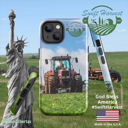 swiftharvest.net Glossy / iPhone 14 Swift Harvest Tractor Tough Case for iPhone®