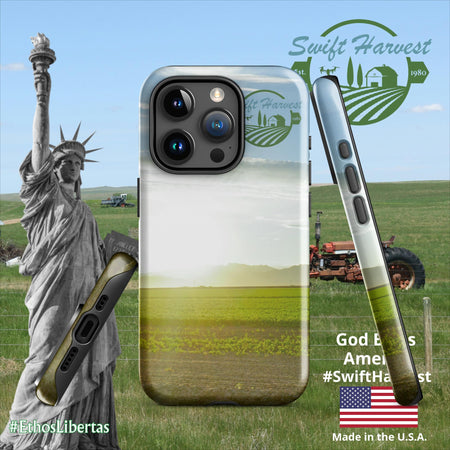 swiftharvest.net Glossy / iPhone 15 Pro Swift Harvest Parker Valley Tough Case for iPhone®