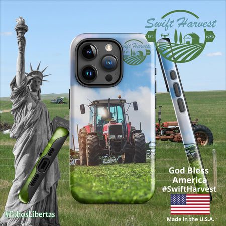 swiftharvest.net Glossy / iPhone 15 Pro Swift Harvest Tractor Tough Case for iPhone®