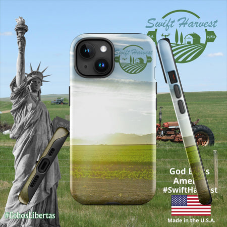 swiftharvest.net Glossy / iPhone 15 Swift Harvest Parker Valley Tough Case for iPhone®