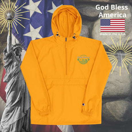 swiftharvest.net Gold / S Swift Harvest Embroidered Champion Packable Jacket