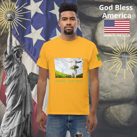 swiftharvest.net Gold / S Swift Harvest Goat Men's classic tee