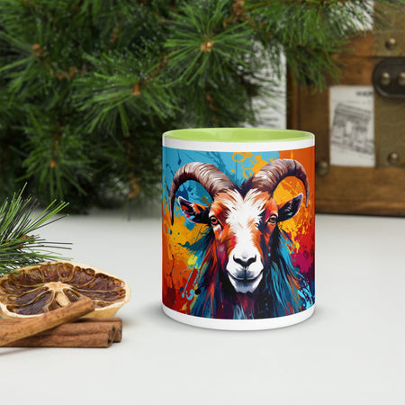 swiftharvest.net Green / 11 oz Its Goat Times, Hay Bro! You Goat Any Hay? Mug with Color Inside