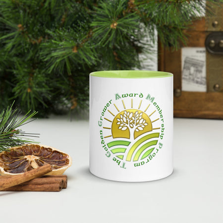 swiftharvest.net Green / 11 oz The Golden Grower Award Program Membership Mug with Color Inside