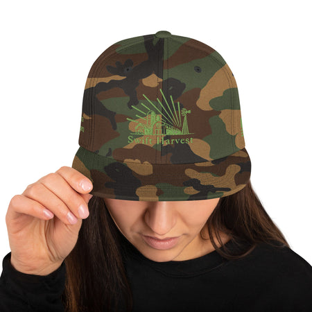 swiftharvest.net Green Camo Swift Harvest Sun Farm Snapback Hat