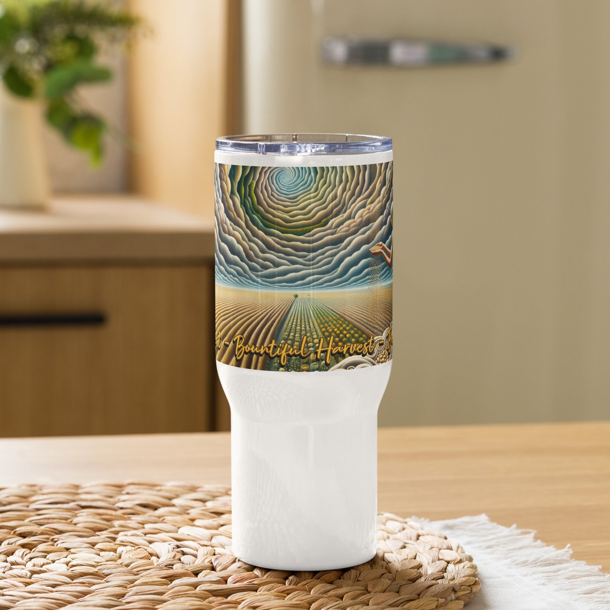 swiftharvest.net Harvest Art Travel mug with a handle