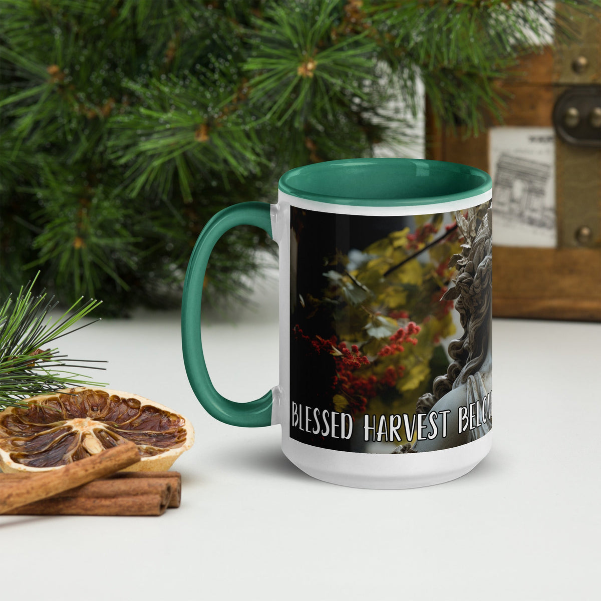 swiftharvest.net Harvest Goddess Demeter Mug with Color Inside