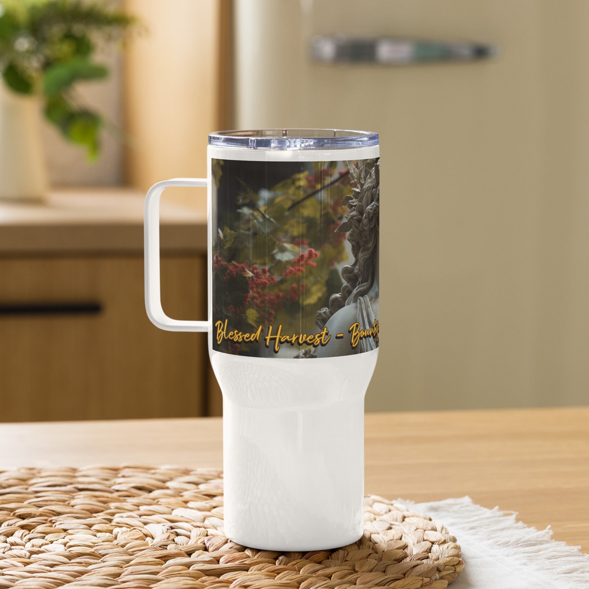 swiftharvest.net Harvest Goddess Demeter Travel mug with a handle