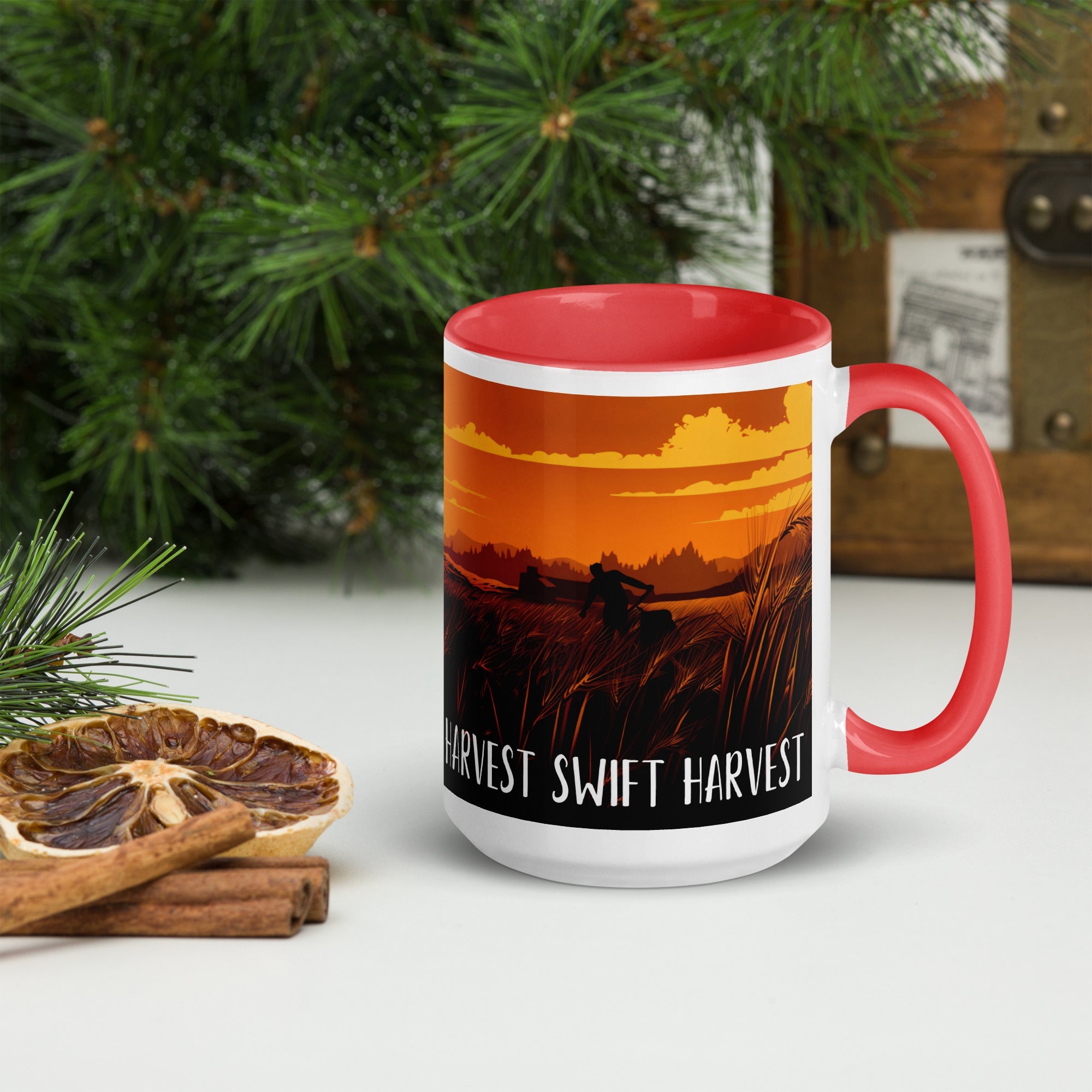 swiftharvest.net Harvest Sunset Mug with Color Inside