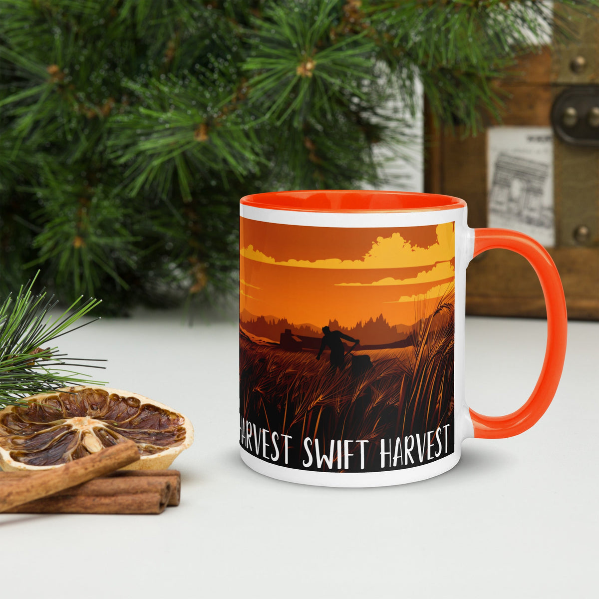 swiftharvest.net Harvest Sunset Mug with Color Inside