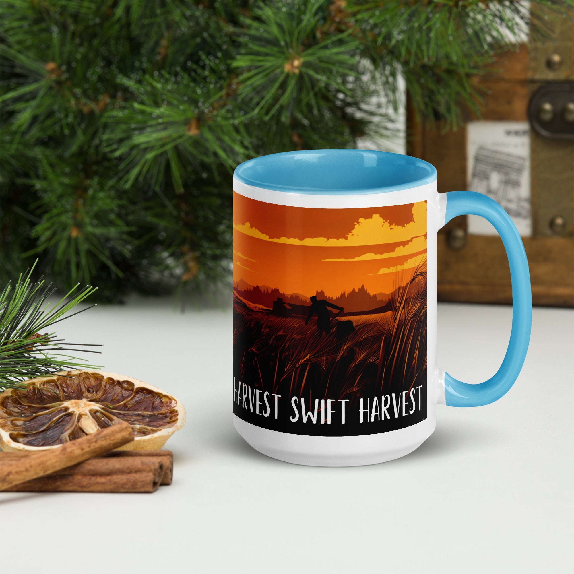 swiftharvest.net Harvest Sunset Mug with Color Inside